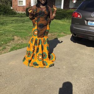 prom dress / african dress